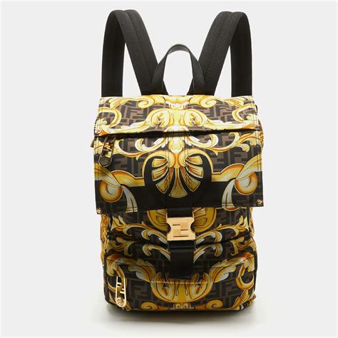 multicolor nylon backpack fendi replicas